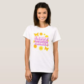 Enjoy the Little Things – Retro Aesthetic Quote wi T-shirt (Voorkant volledig)