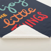 Enjoy the little things sherpa deken (3/4)