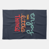 Enjoy the little things theedoek (Horizontaal)