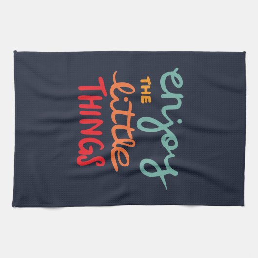 Enjoy the little things theedoek (Horizontaal)