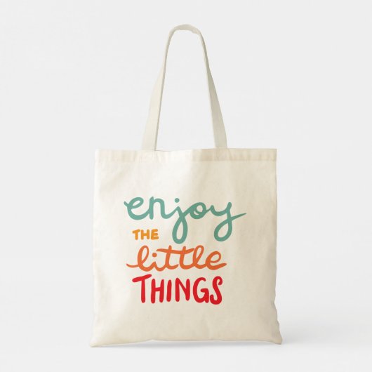 Enjoy the little things tote bag (Achterkant)