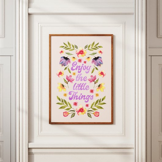 Enjoy the little Things Typografie Poster
