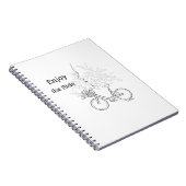  Enjoy the Ride: Minimalist DAILYMIEN  Notebook  Notitieboek (Rechterzijde)