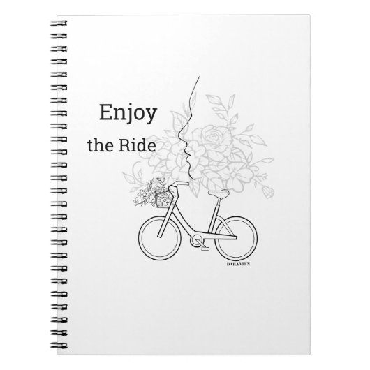  Enjoy the Ride: Minimalist DAILYMIEN  Notebook  Notitieboek (Voorkant)