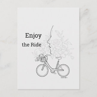  Enjoy the Ride: Minimalist DAILYMIEN Postcard  Briefkaart