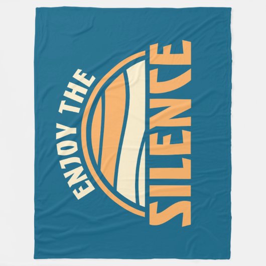 Enjoy The Silence Quote Peace Quiet Introvert Fun Fleece Deken (Voorkant)