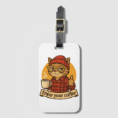 Enjoy Your Coffee Bagagelabel (Voorkant (verticaal))