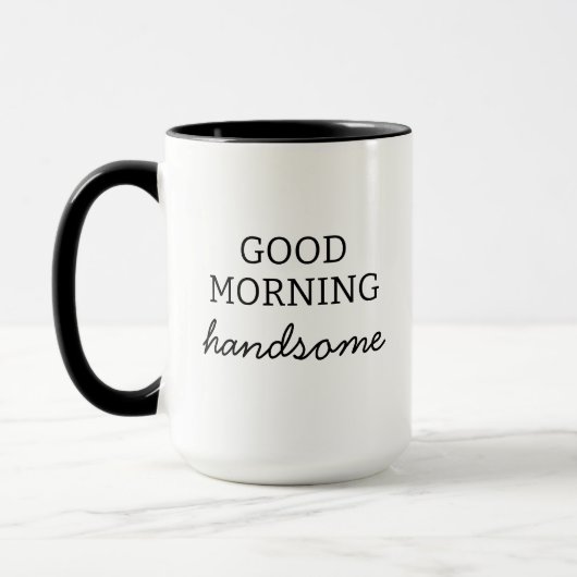 Enjoy Your Coffee Handsome Good Morning Mug, Mok (Links)
