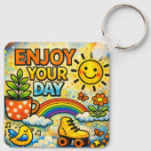 Enjoy Your Day Keychain (Achterkant)