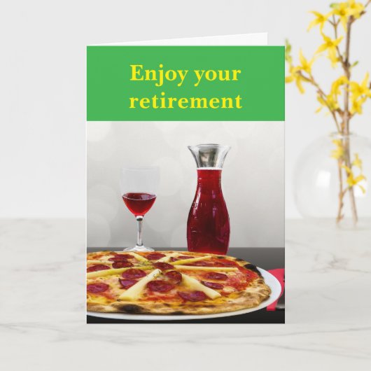 Enjoy your retirement. kaart (Gele Bloem)