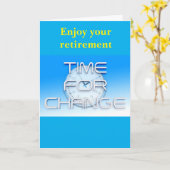 Enjoy your retirement. kaart (Gele Bloem)