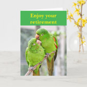 Enjoy your retirement. kaart (Gele Bloem)