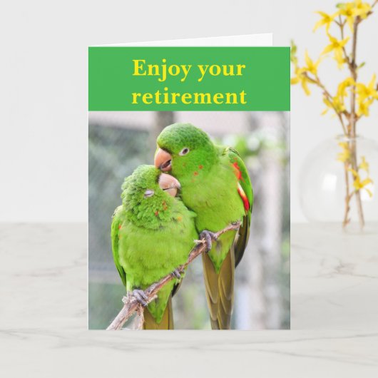 Enjoy your retirement. kaart (Gele Bloem)