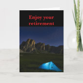 Enjoy your retirement. kaart (Voorkant)