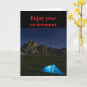 Enjoy your retirement. kaart (Gele Bloem)