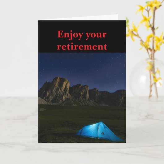 Enjoy your retirement. kaart (Gele Bloem)