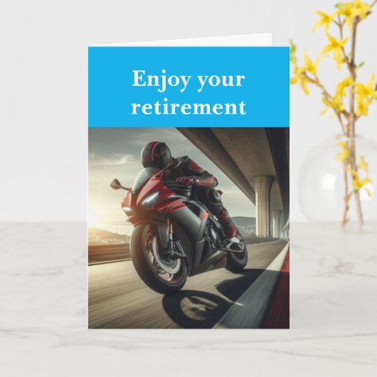 Enjoy your retirement. kaart (Gele Bloem)