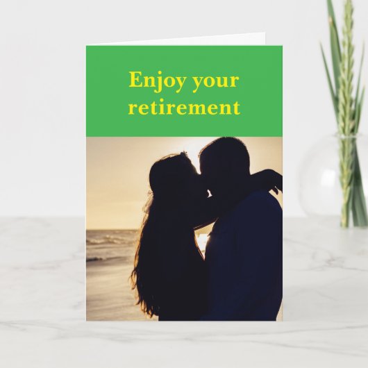 Enjoy your retirement. kaart (Voorkant)