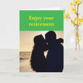 Enjoy your retirement. kaart (Gele Bloem)