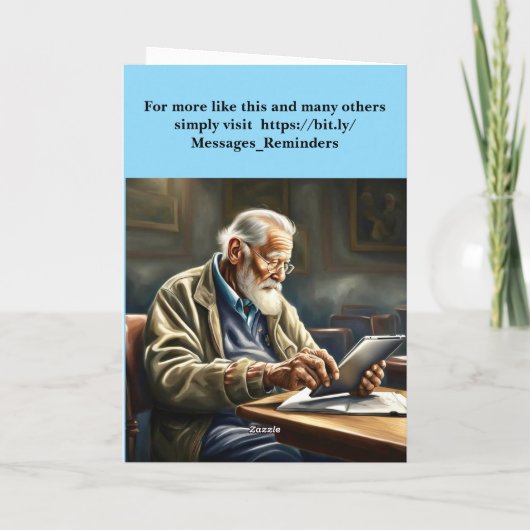 Enjoy your retirement. kaart (Achterkant)