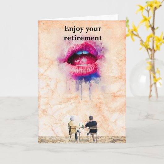 Enjoy your retirement. kaart (Gele Bloem)