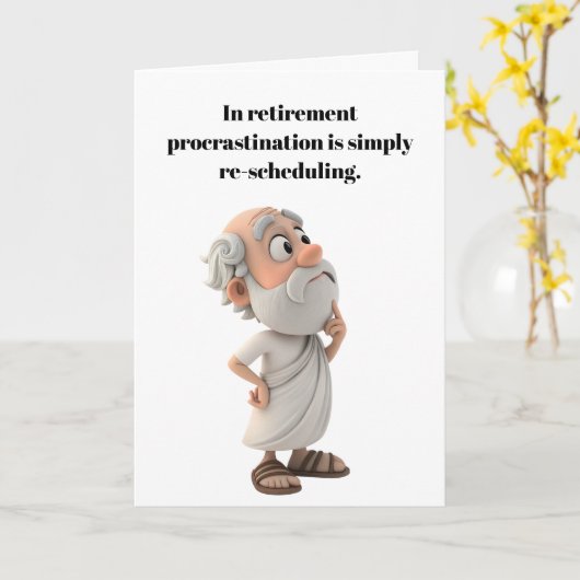 Enjoy your retirement. kaart (Gele Bloem)