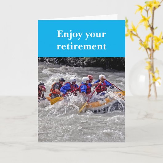 Enjoy your retirement. kaart (Gele Bloem)