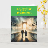 Enjoy your retirement. kaart (Gele Bloem)