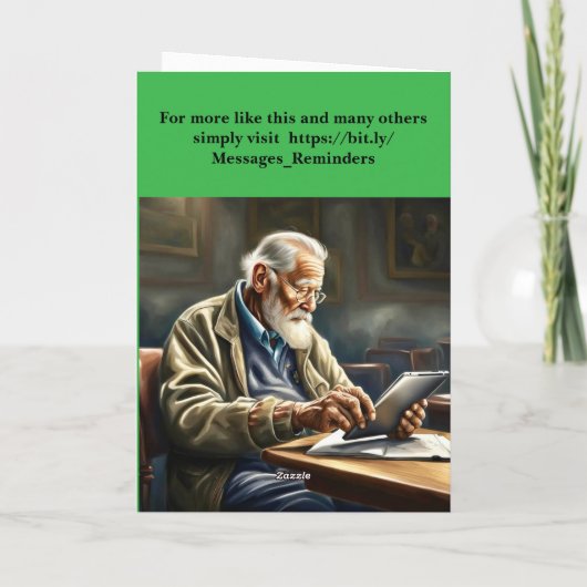 Enjoy your retirement. kaart (Achterkant)