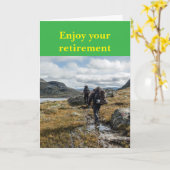 Enjoy your retirement. kaart (Gele Bloem)