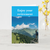 Enjoy your retirement. kaart (Gele Bloem)