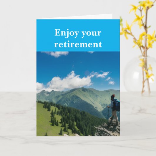 Enjoy your retirement. kaart (Gele Bloem)