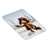 Enjoying A Snow Day Magneet (Rechterzijde)