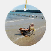 Enjoying Lake Michigan Ornament of Pendant (Voorkant)