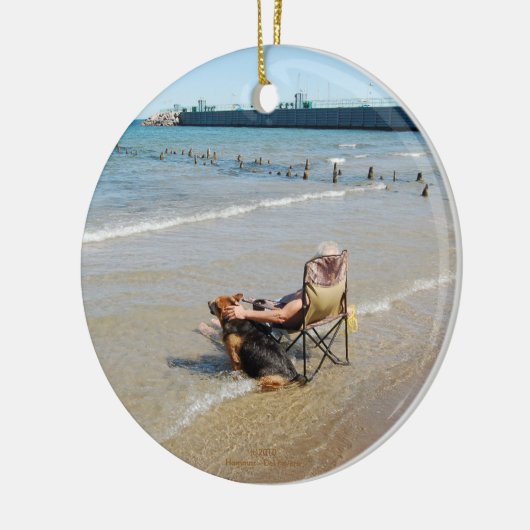 Enjoying Lake Michigan Ornament of Pendant (Links)
