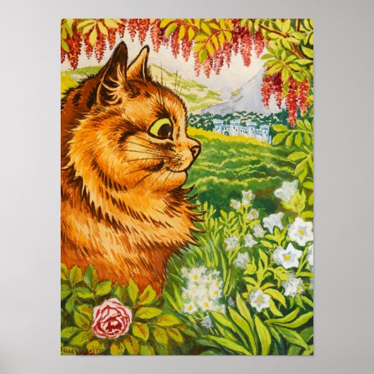 Enjoying the View by Louis Wain Poster (Voorkant)