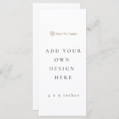 ENKEL 4 x 9 inch Voeg je eigen ontwerp toe Program (Voorkant / Achterkant)