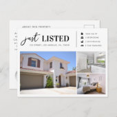 Enkel aangeboden makelaarsverkoop onroerend goed briefkaart (Voorkant / Achterkant)