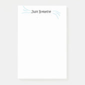 "Enkel ademhaling" Post-it Notes (Voorkant)