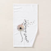 Enkel ademhaling van de dandelion Butterfly Yoga Bad Handdoek (Handdoek)