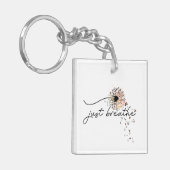 Enkel ademhaling van de dandelion Butterfly Yoga Sleutelhanger (Voorkant Links)