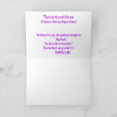 ENKEL ALS ME! BEDANKKAART (Binnen)