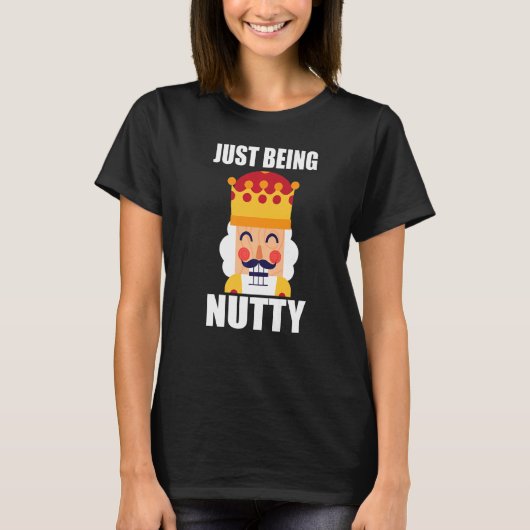 Enkel als Nutty kerstkraker T-shirt (Voorkant)