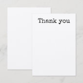 Enkel Bedankkaartje Bedankkaart (Voorkant / Achterkant)