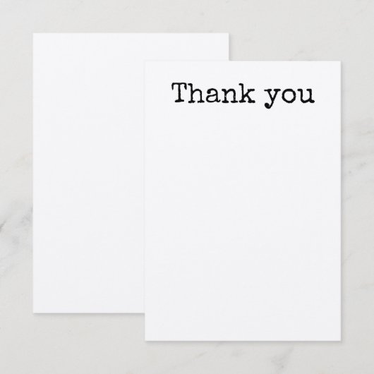 Enkel Bedankkaartje Bedankkaart (Voorkant / Achterkant)