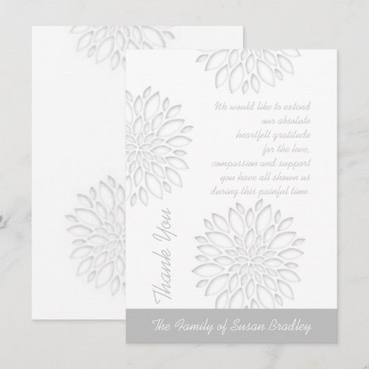 Enkel Bedankkaartje Bedankkaart (Voorkant / Achterkant)