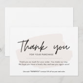 Enkel Bedankkaartje Bedankkaart (Voorkant / Achterkant)