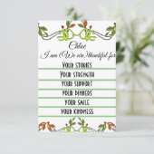 Enkel Bedankkaartje Bedankkaart (Staand voorkant)