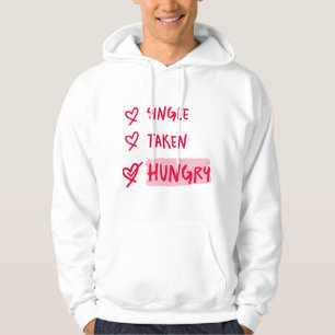 Enkel Bezette Hongerige Grappige Relatie Citaat Ku Hoodie