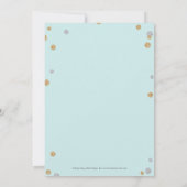 Enkel 'Blessed Birth' aankondiging - Blauw (Achterkant)